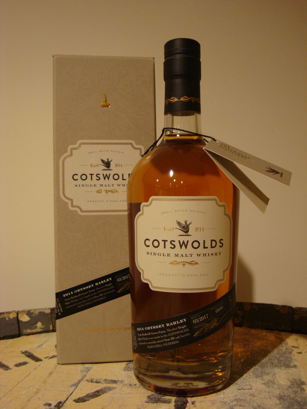 Cotswold Single Malt Whisky 3 y.o. 46,0 Whisky Import Nederland